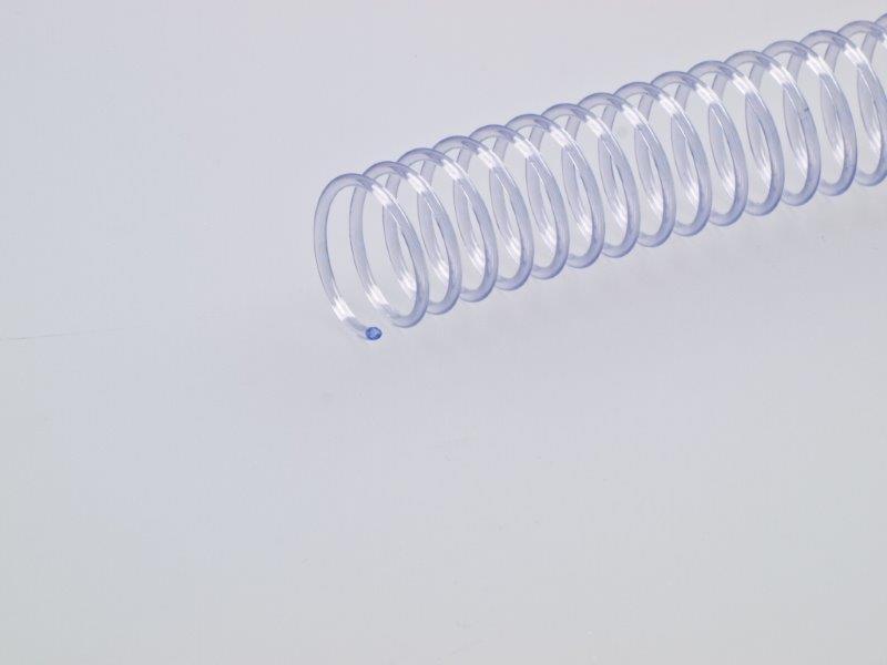 100 Plastikspiralen 4:1, A4, Ø 6 mm, transparent